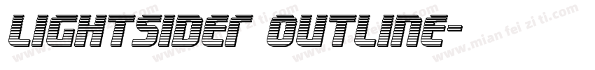Lightsider Outline字体转换